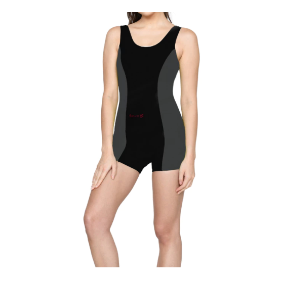 Silver Baju Renang Wanita Boyleg ｜ 11372