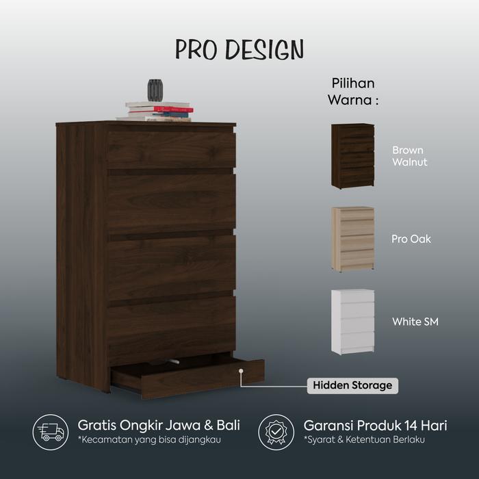 Putera Rackindo Sejahtera Pro Design Eleven CD 4 Lemari Laci