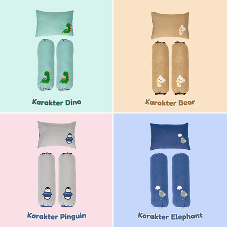 Big Bee Bantal Guling Bayi Set Karakter Series 5