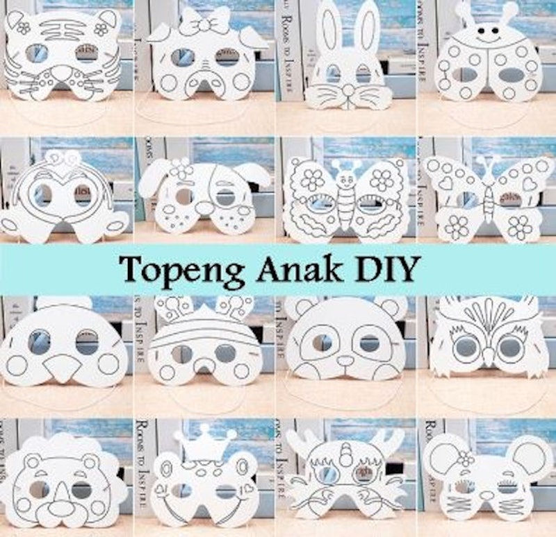 Art Paper Animal Coloring Mask 3