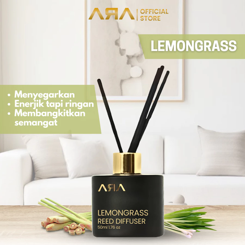 Rumah Wangi ARA Reed Diffuser Essential Lemongrass