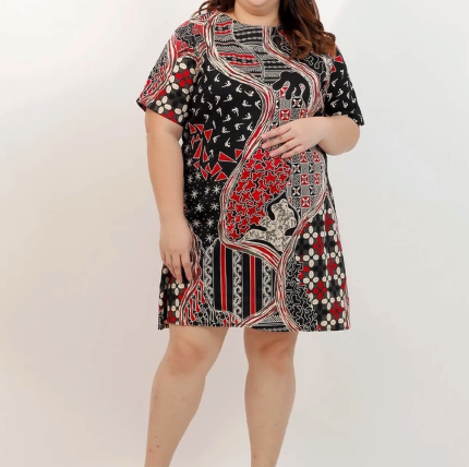 Bigisize Bigisize Dress Batik Wanita Size Jumbo  038 Mrs1