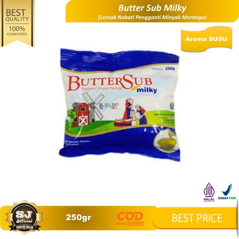 Buttersub Milky Pengganti Minyak Mentega 250 gram 4