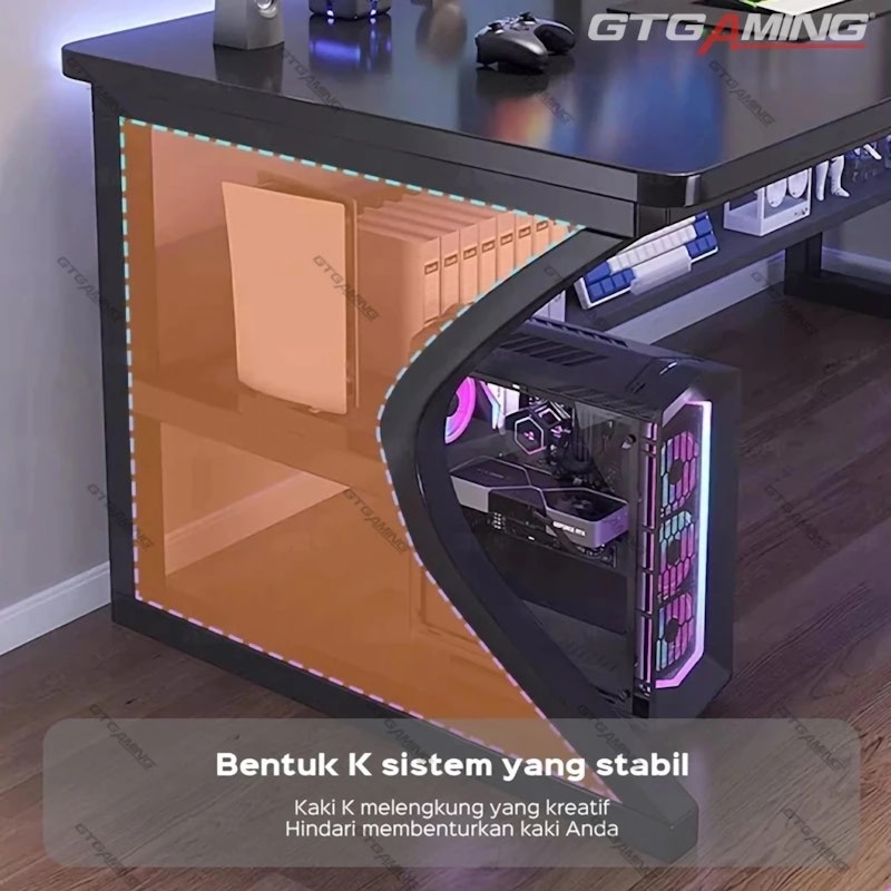 GTGAMING Meja Komputer minimalis 4