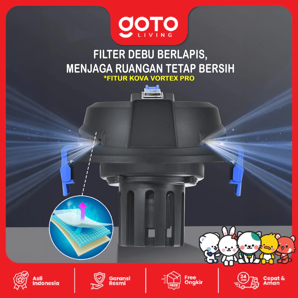 Pilar Niaga Makmur Goto Living Kova Vacuum Cleaner 3 in 1 Vortex Pro