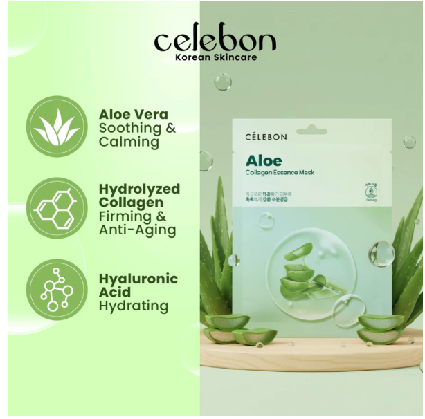 Célebon  Célebon Aloe Collagen Essence Mask