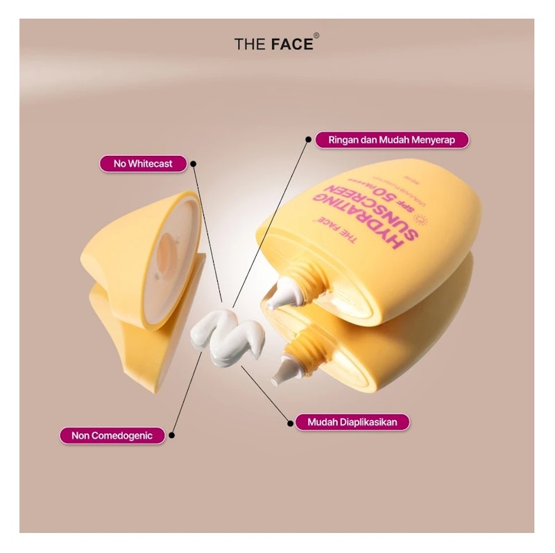 THE FACE® Hydrating Sunscreen UV Defender SPF50 PA++++ 3