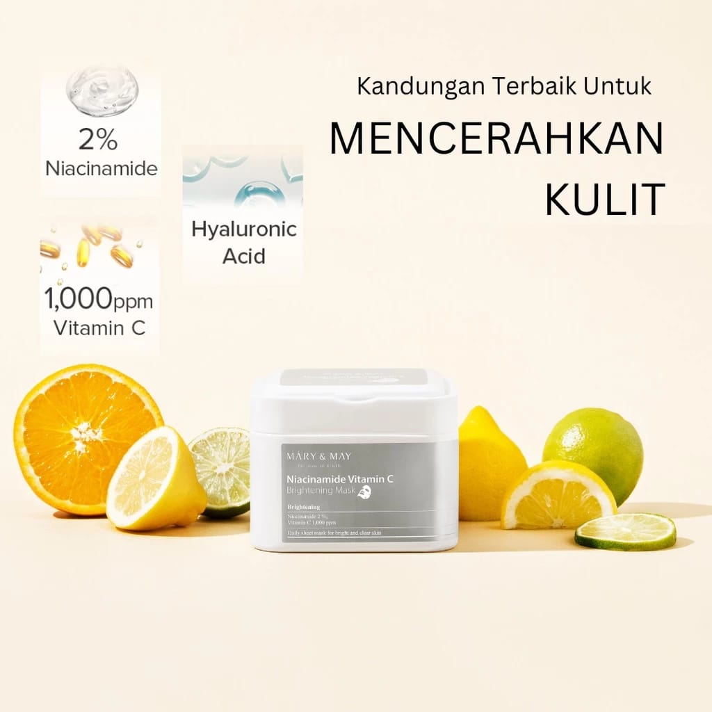 Aidkorea Mary & May Niacinamide Vitamin C Brightening Mask