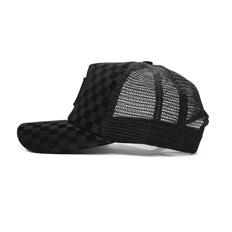 TENDENCIES Simplicity Black Checker Hat Trucker 3