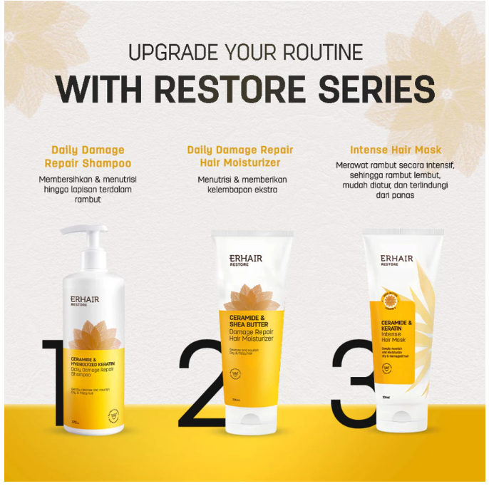 Restore Ceramide & Hydrolyzed Keratin Shampoo 5