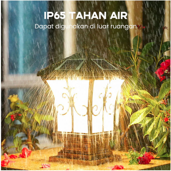 Niaga Global Internusa RONG RIVER Lampu Taman Tenaga Matahari 3 Warna