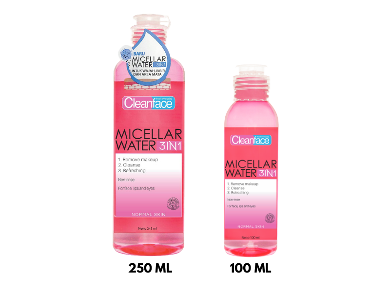 Purbasari Cleanface Micellar Water 3in1 For Normal Skin