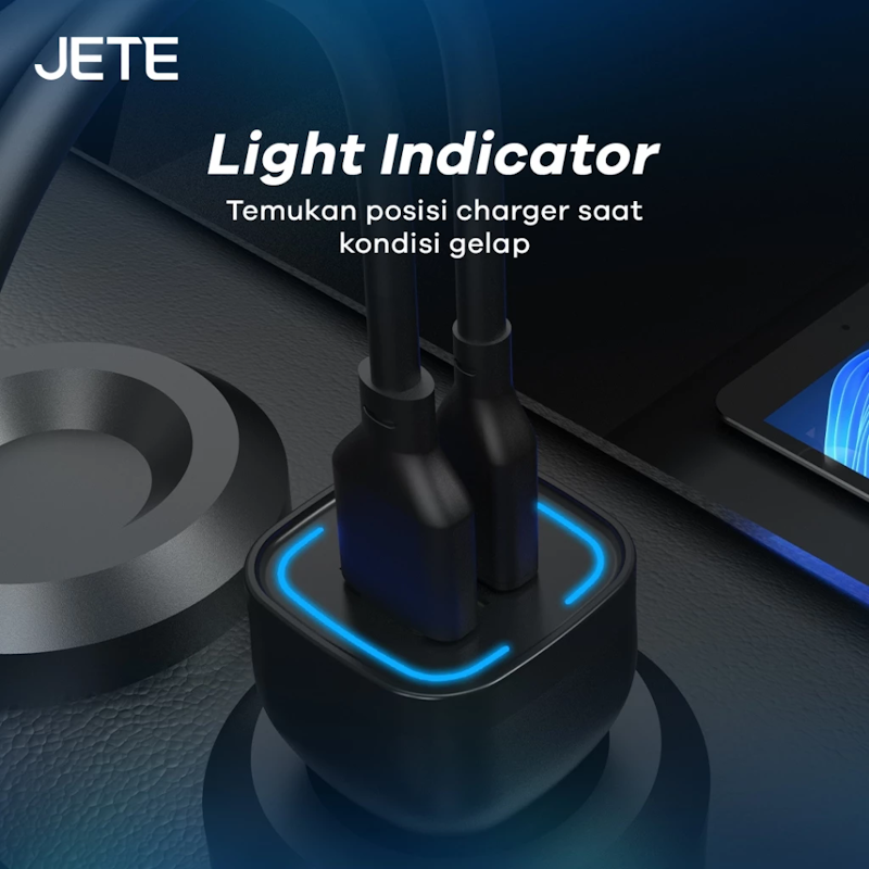 JETE Car Charger Power Delivery Dual Port 4