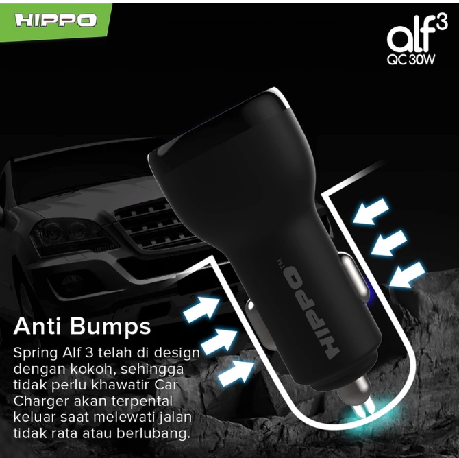  Hippo Car Charger ALF 3 QC 30W