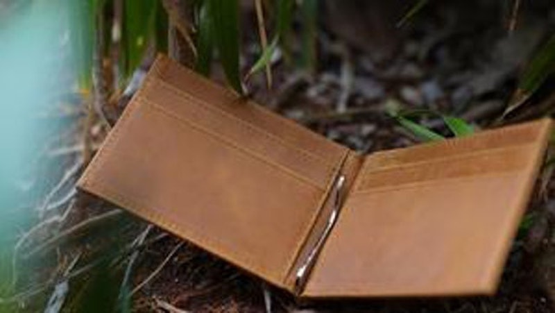 Dompet Kulit RFID Money Clip 2