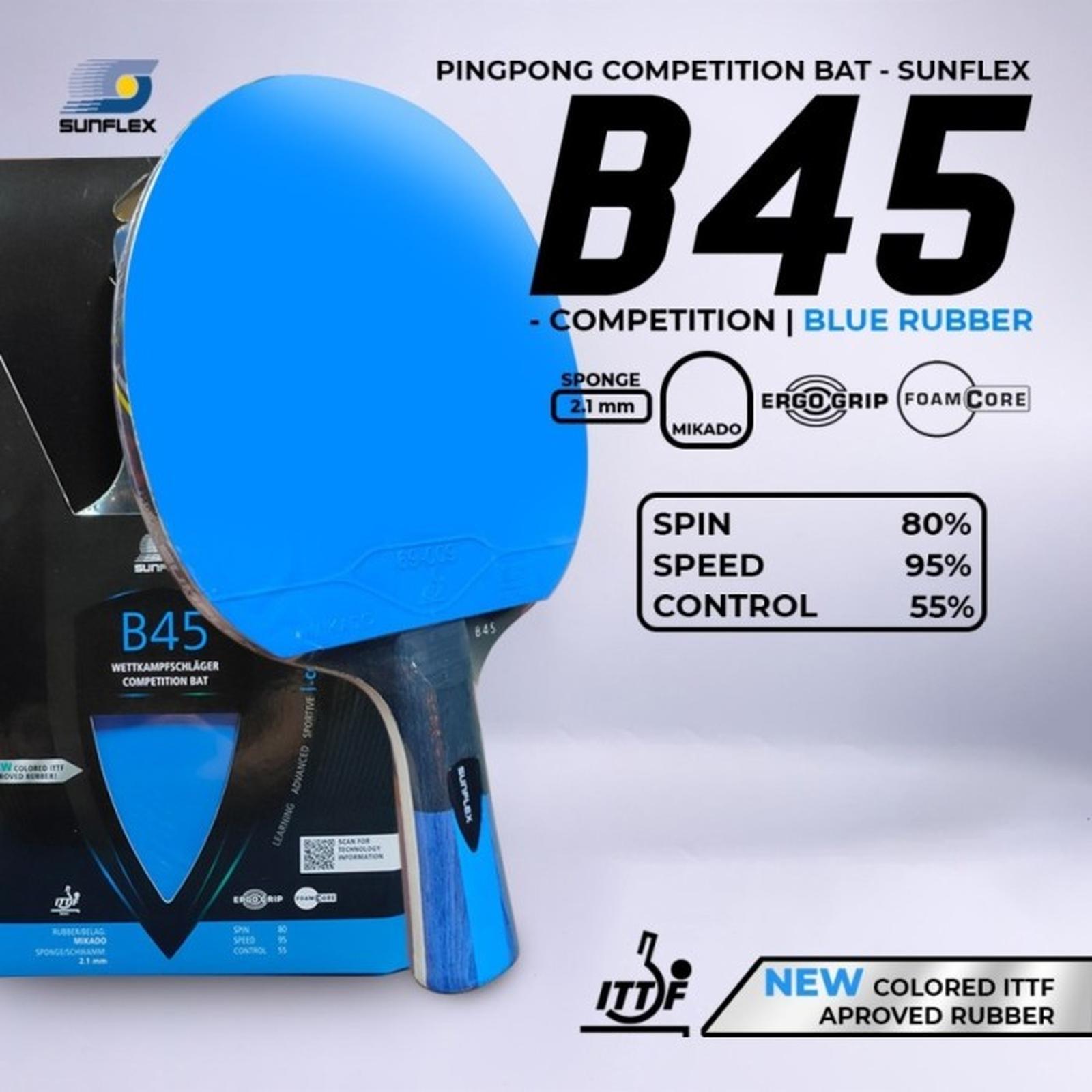Sunflex Sport Sunflex Pingpong Competition Bat  B45 