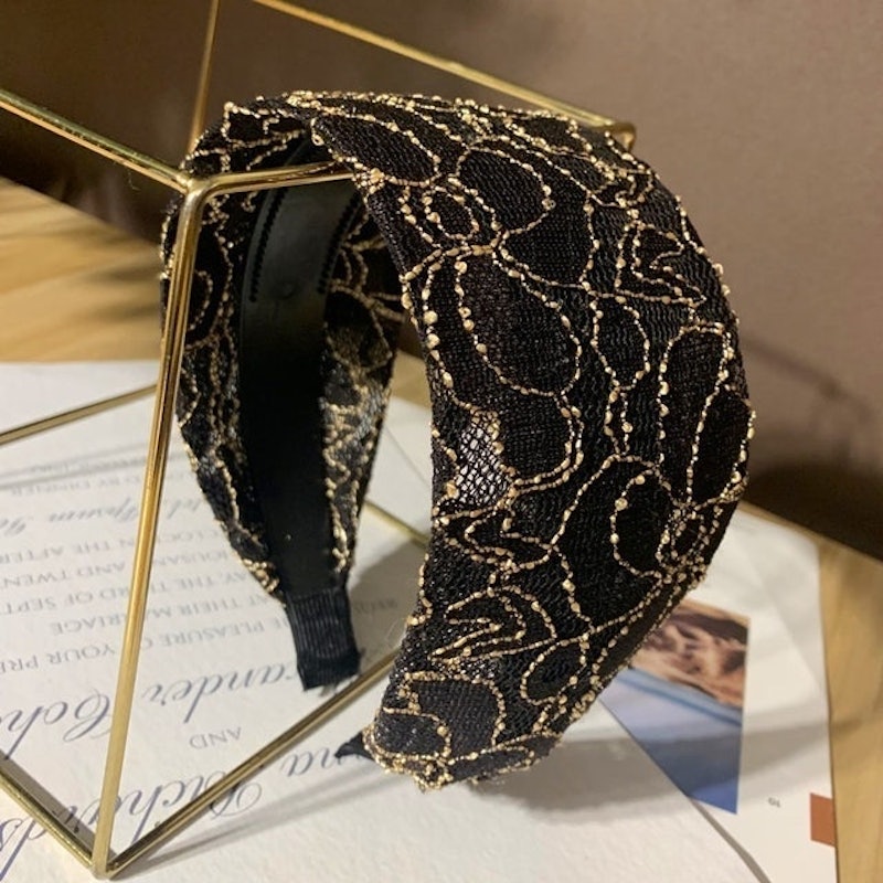 Bando Lebar Korea Motif Bunga 2