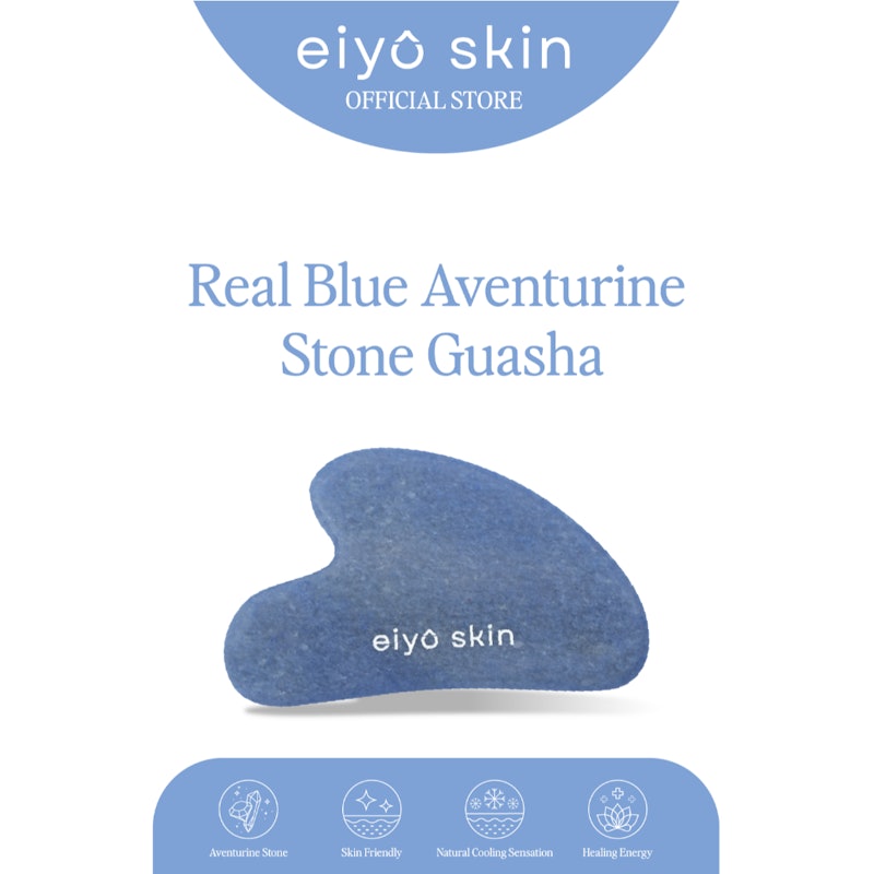 Eiyo Skin Real Blue Aventurine Stone Guasha 2