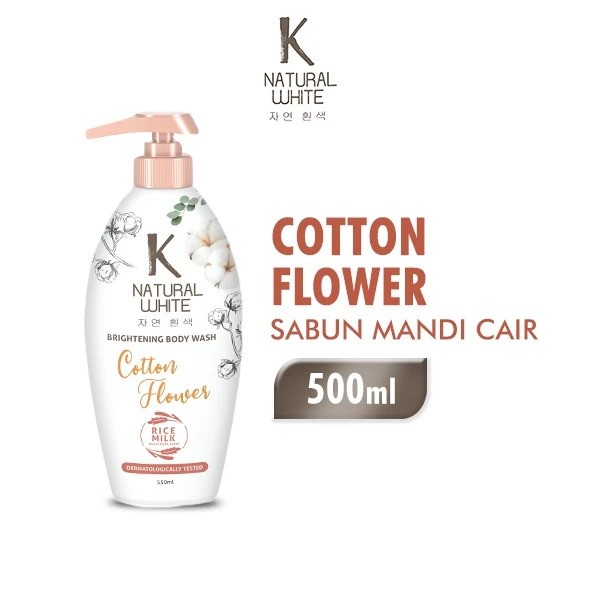 Wings K Natural White Brightening Body Wash Cotton Flower