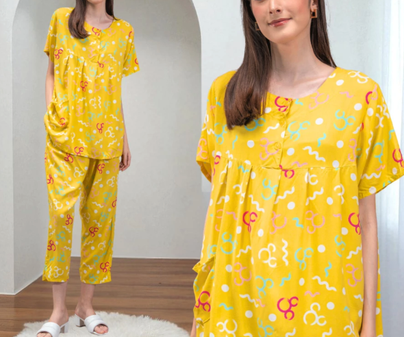 Oriana Homewear Oriana Sleepwear Piyama Lengan Pendek Puthi Collection