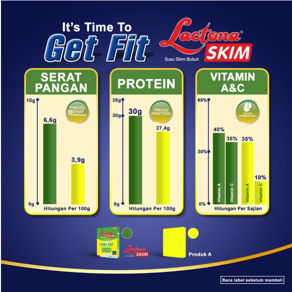 Mirota KSM Lactona Skim Low Fat