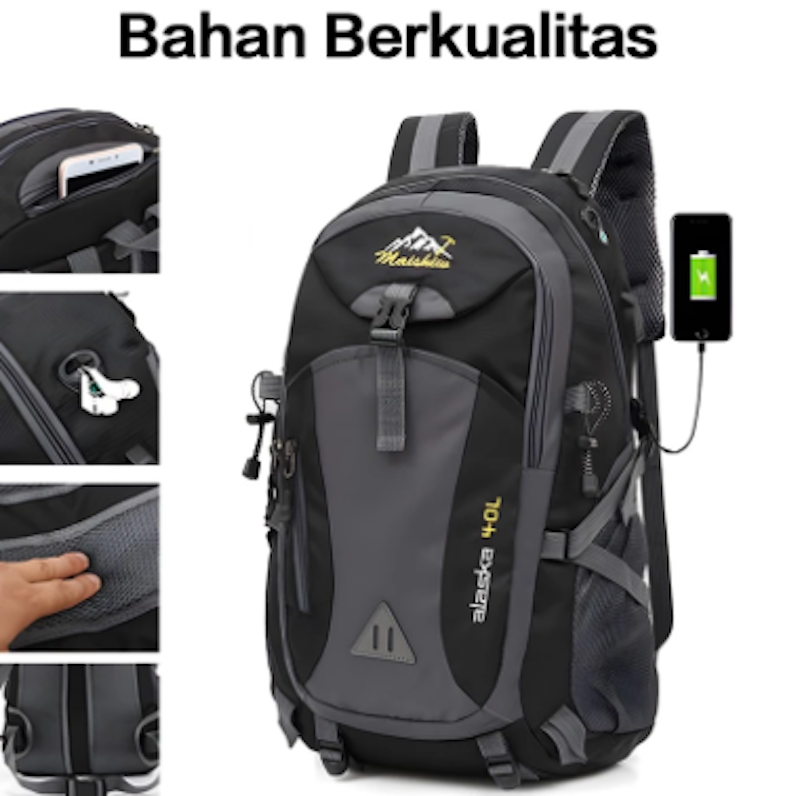 Freeknight Tas Ransel Pria 40L 5