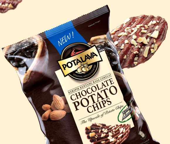 Prissant Deli Krisp POTALAVA Chocolate Potato Chips