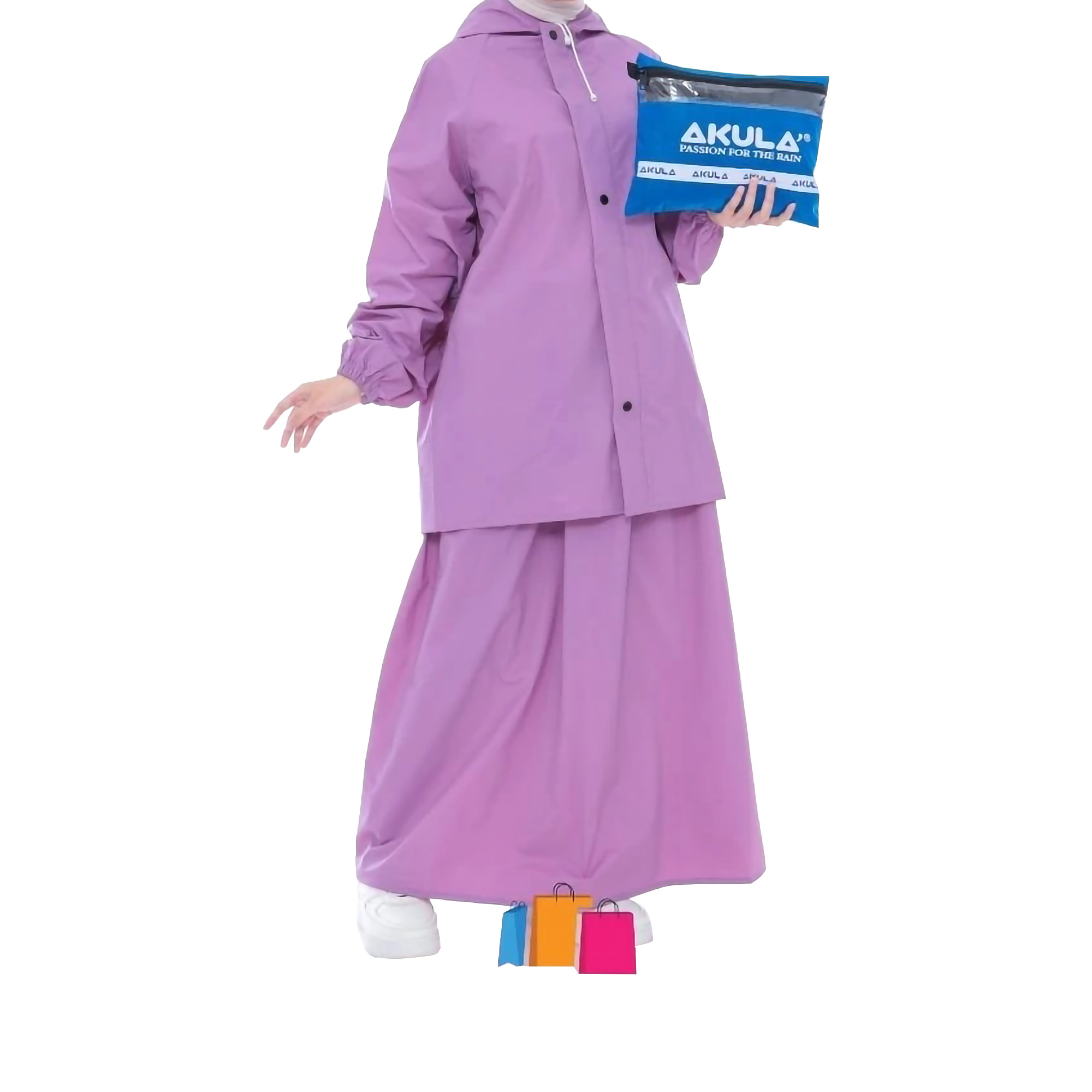  Akula Jas Hujan Rok Wanita Dewasa