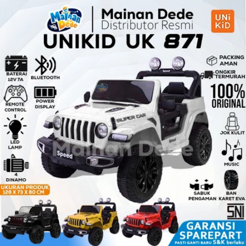 Unikid Mobil Aki Anak Jeep Rubicon 2