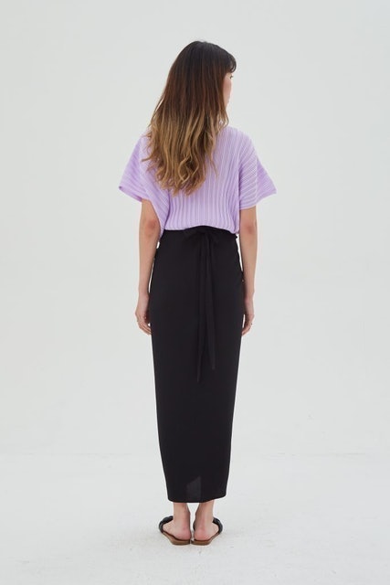 Shop at Velvet Shaffron Skirt Black 5