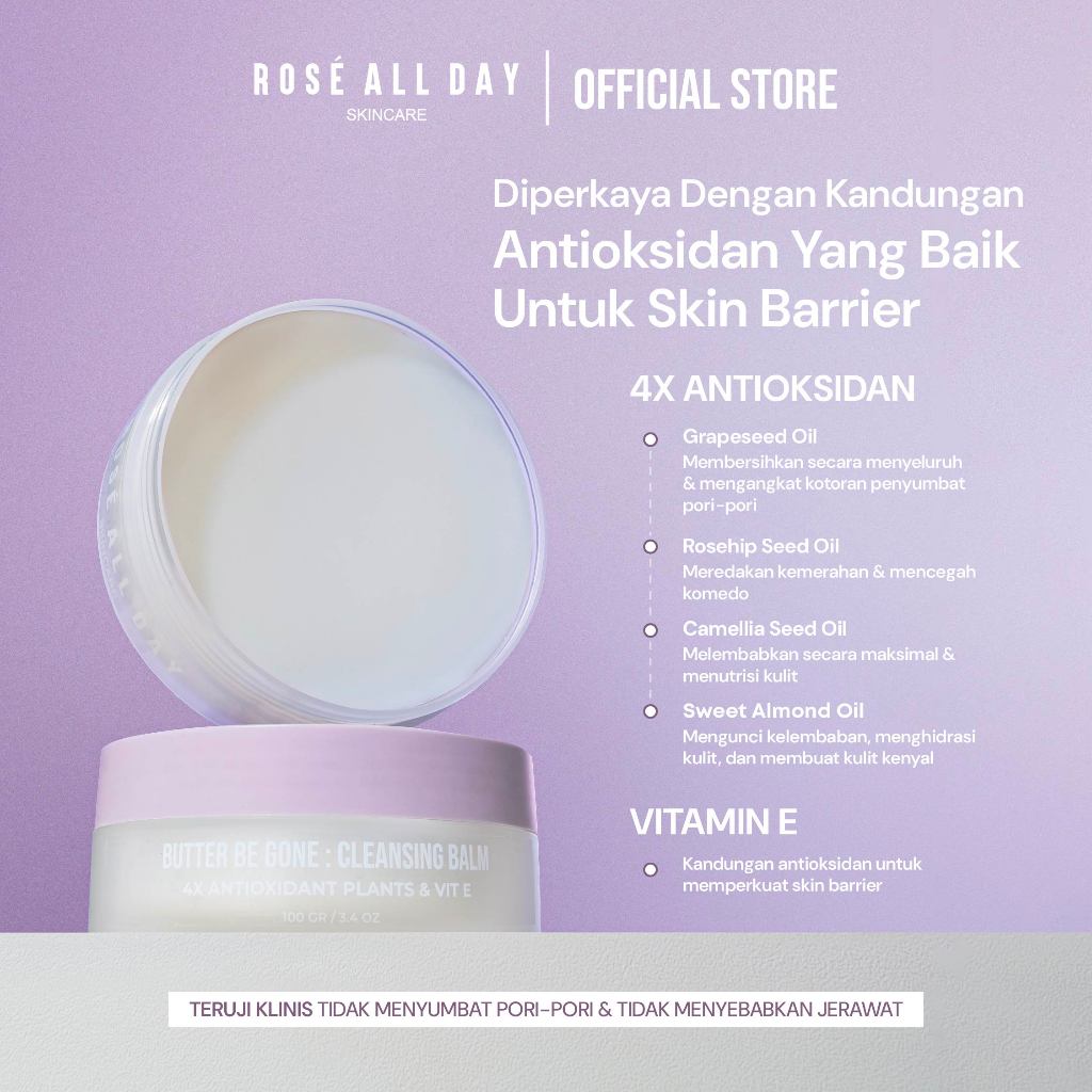 Rose Cosmetics International Rosé All Day Butter Be Gone Cleansing Balm