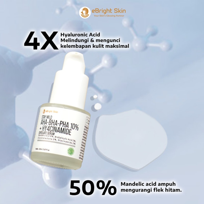 eBright Skin Stay Mild AHA-BHA-PHA 10% + Hy4cinamide Exfoliate Serum 4