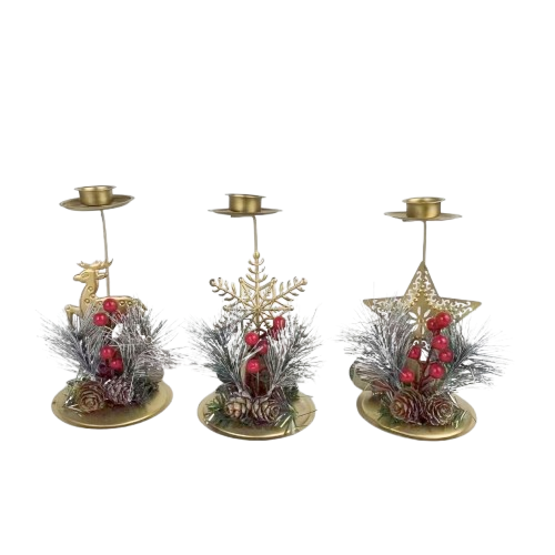 Reals Tempat Lilin Motif Natal 1