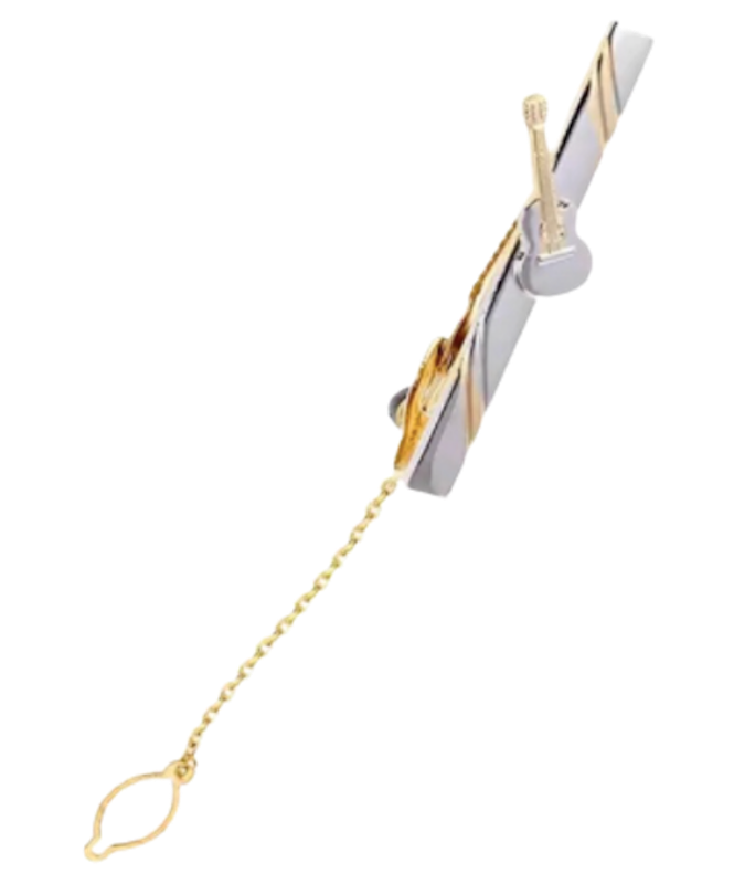 Penjepit Dasi Desain Gitar 1