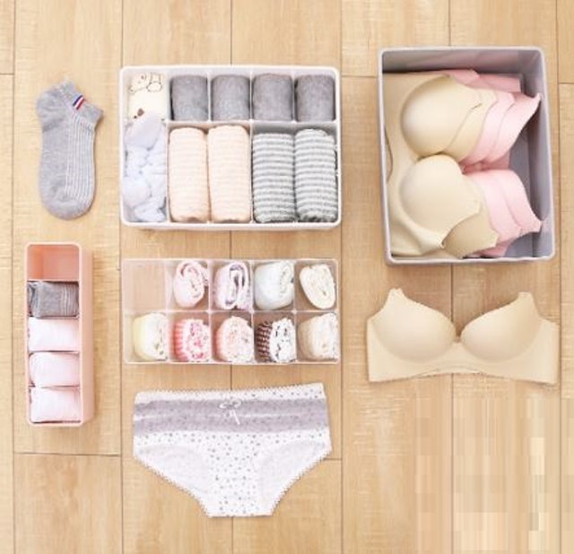 Oxihom Tempat Pakaian Dalam Kaos Kaki 15 Box Underwear Socks S3602