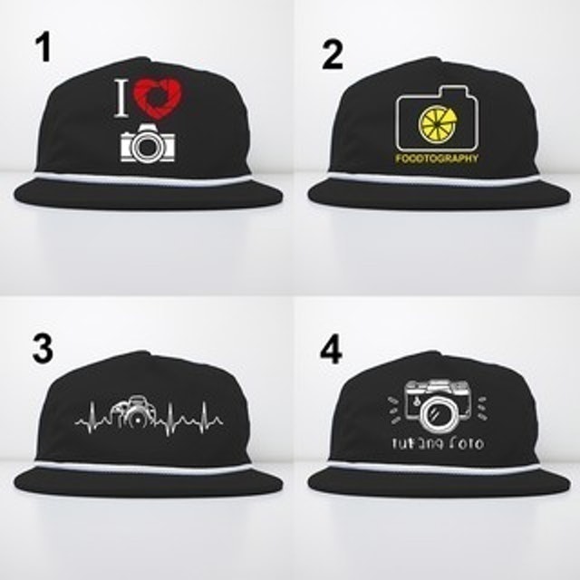 Topi Snapback Klasik Hobi Foto