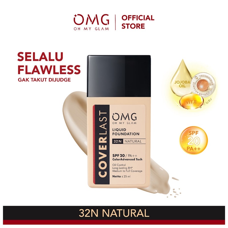 OMG Coverlast Liquid Foundation 32N Natural
