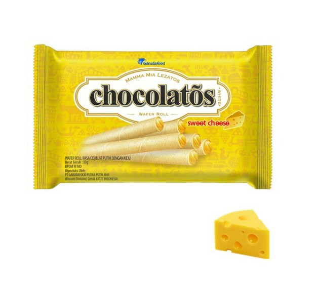 Garudafood Chocolatos White Wafer Stick Sweet Cheese