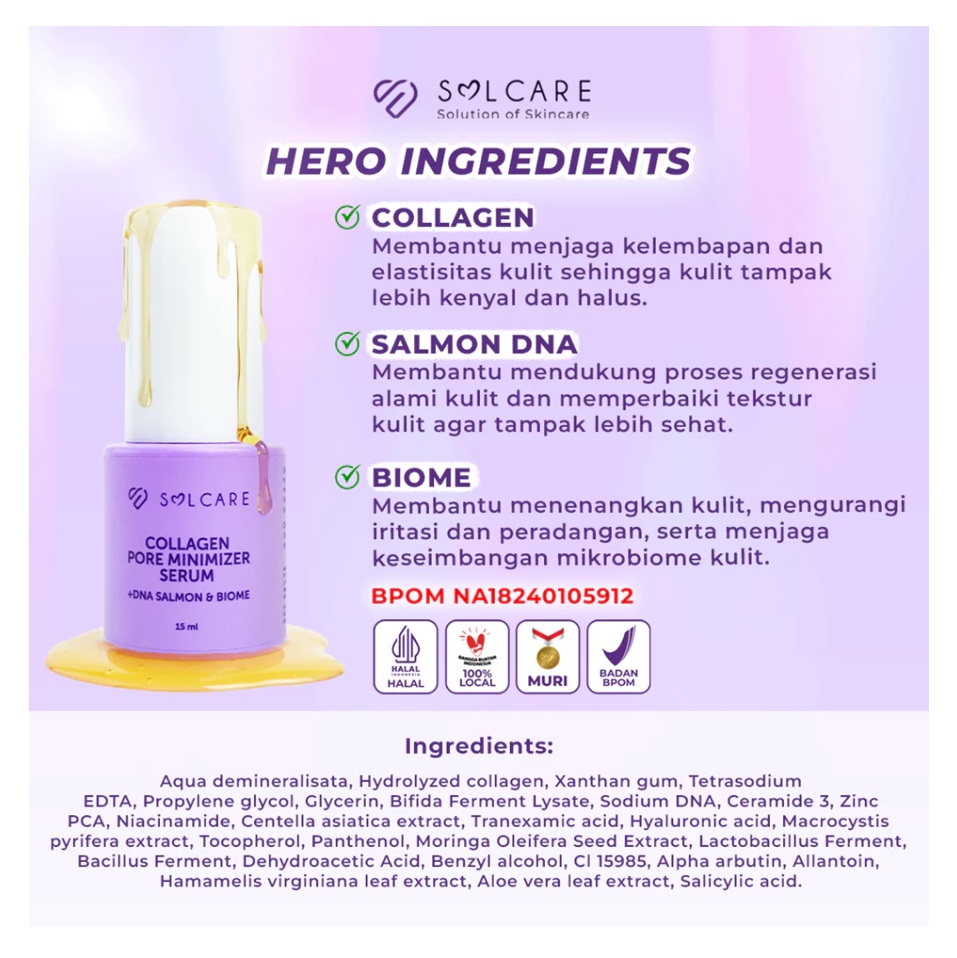 STC Sarana Estetika Solcare Collagen Pore Minimizer Serum