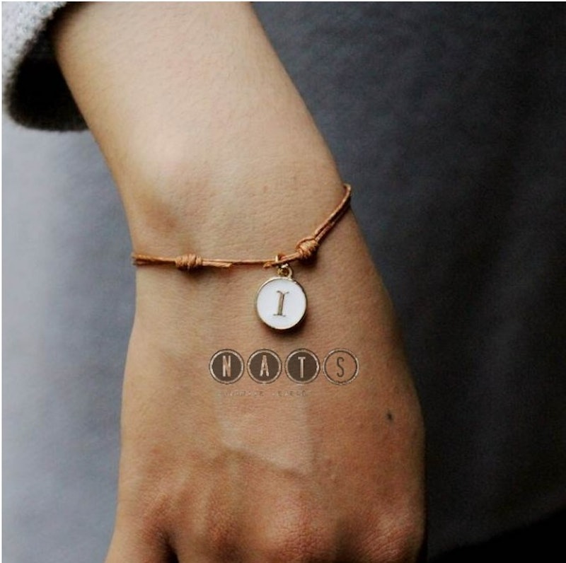 Gelang Tali Waterproof 1 Huruf Inisial A-Z 3