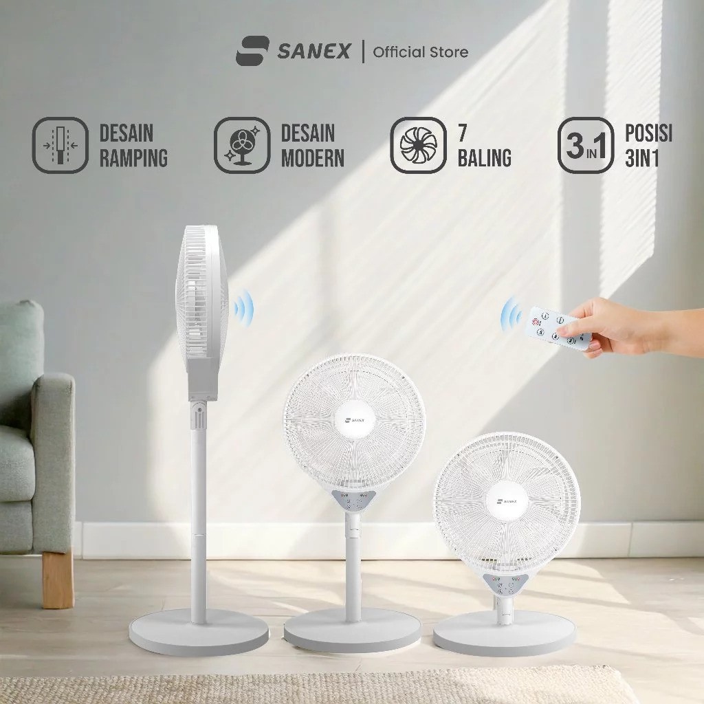 Sanex Kipas Angin Jinie SSF-1231 R