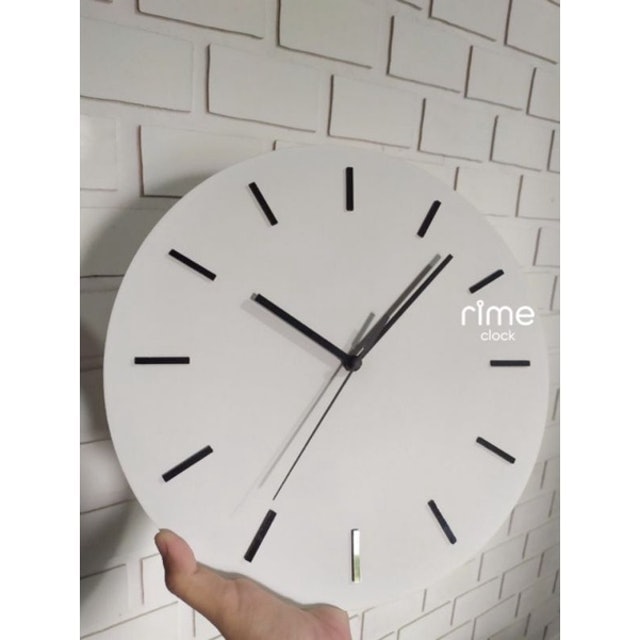 Rime Clock Jam Dinding Kayu Gantung Hang01 3D