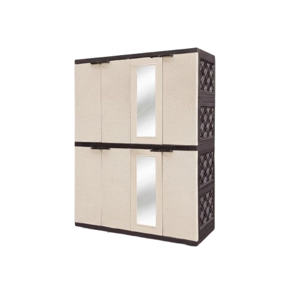 Akako Lemari Ultimate 4 Pintu Rotan ｜ LP4PUP-R