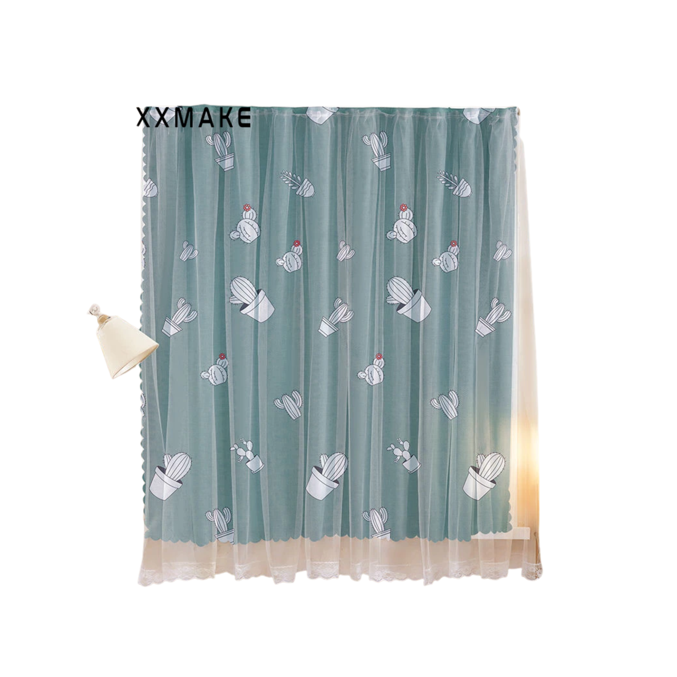 XXMake Tirai Jendela Velcro Motif