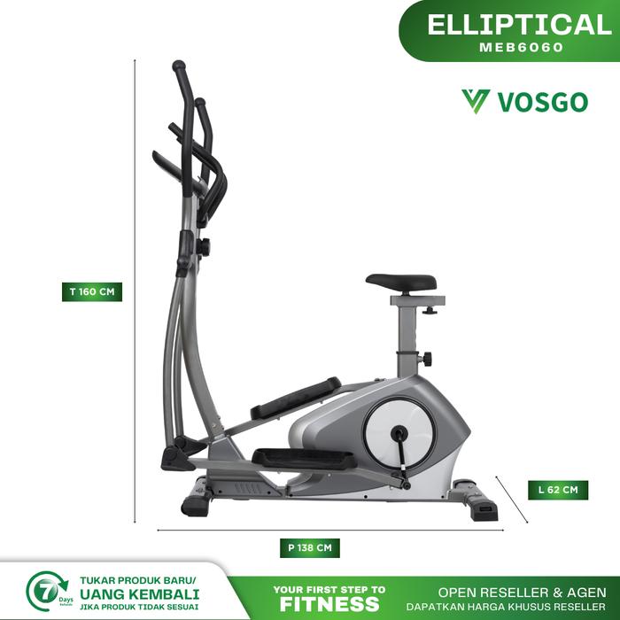 Vosgo Fitness Elliptical Magnetic Bike 4