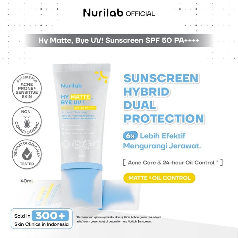 Nurilab Hy Matte, Bye UV! Sunscreen SPF 50 PA++++ 2
