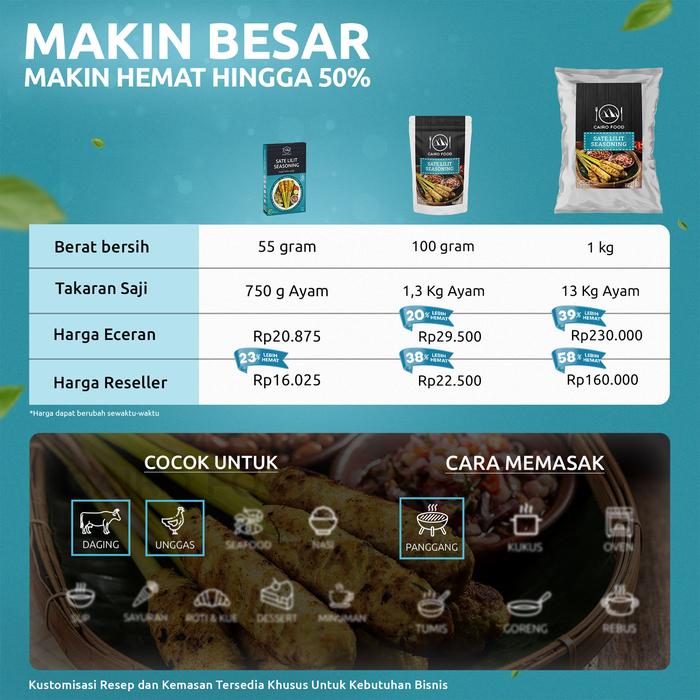 Cairo Food Cairo Food Bumbu Sate Lilit