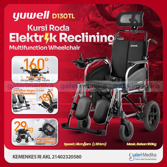 Jiangsu Yuyue Medical Equipment & Supply YUWELL Kursi Roda Listrik Lipat Elektrik 3in1 D130TL