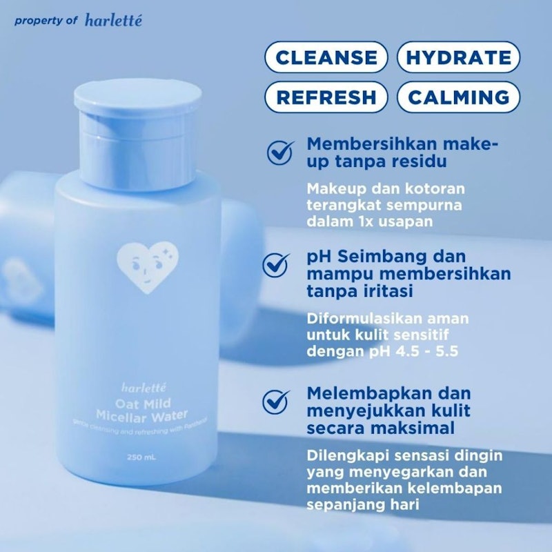 Harlette Oat Mild Micellar Water 3