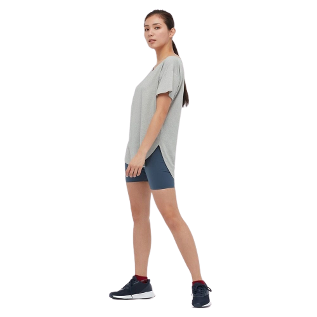 Women AIRism T-Shirt Panjang Seamless V Neck 5